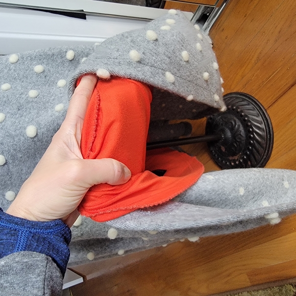 Gray Polka Dot Skirt - Picture 3 of 6